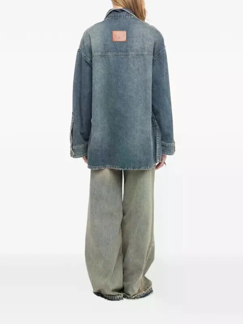Zadig & Voltaire Timona Denim Shirt size M - Picture 3 of 9